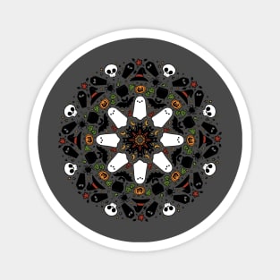 Halloween Mandala Magnet